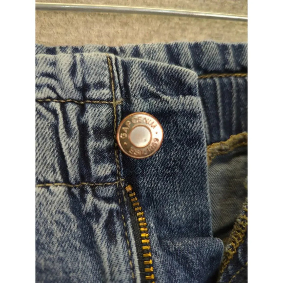 Gap Denim Mom Jeans High Rise Elastic Paperbag Waist - Kids Size 10 - Picture 4 of 11